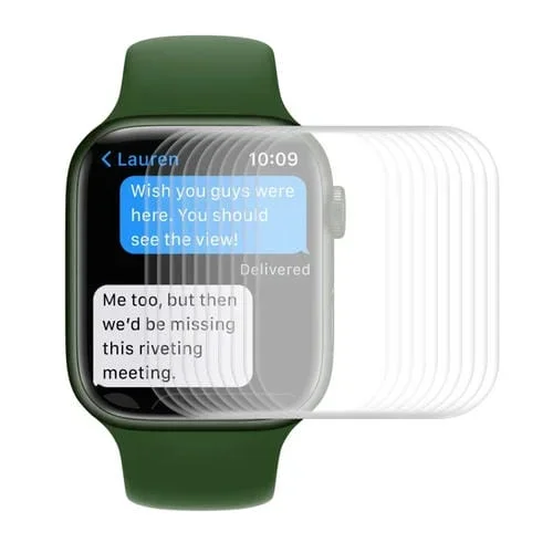 10 PCs Protector de Pantalla Enkay Hat-Prince Full Curved HD para Apple Watch Serie 7 45mm (Transparente)