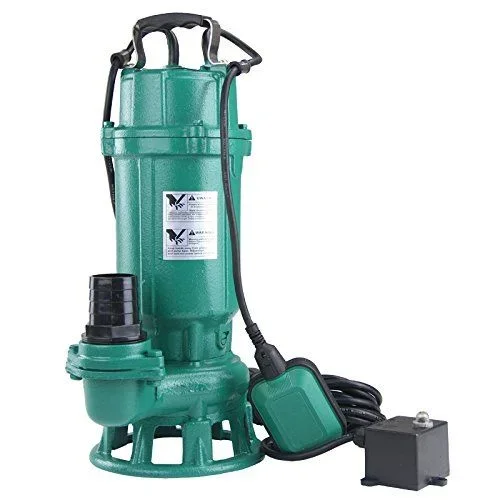 1100 W Bomba de aguas residuales con incisión (caudal 300 L/min Altura de extracción 15 m