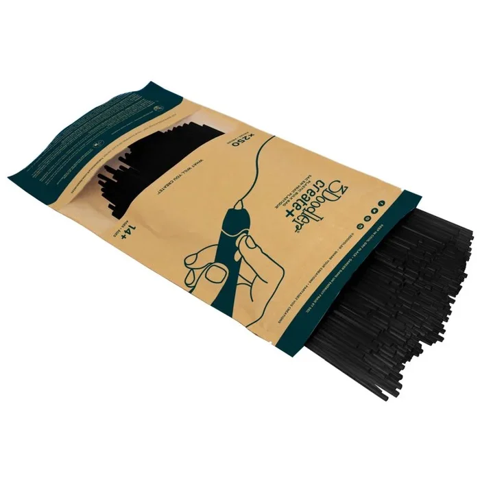 3Doodler CREATE FILAMENT PLA BLACK PL01-TUXB-250 Ácido poliláctico (PLA) Negro 2 g