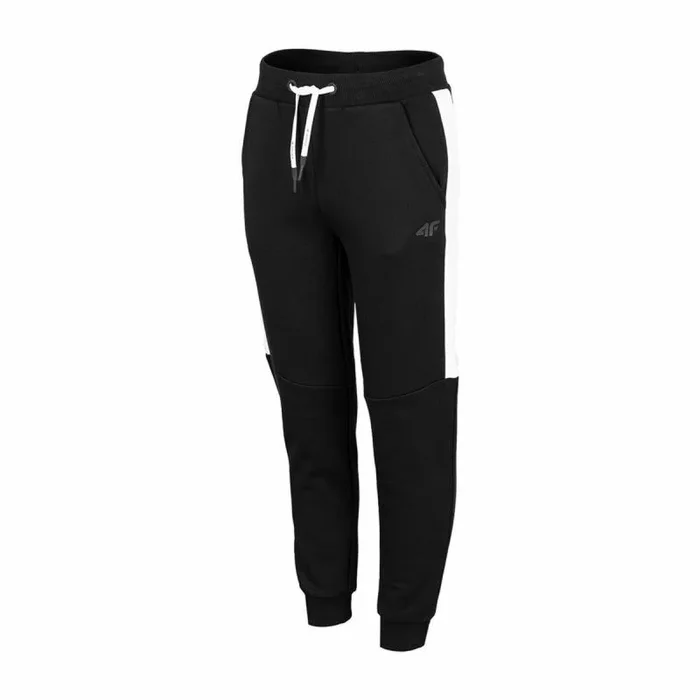 4F JUNIOR Boy’s Trousers JSPMD002, Deep Black, 152 para Niños