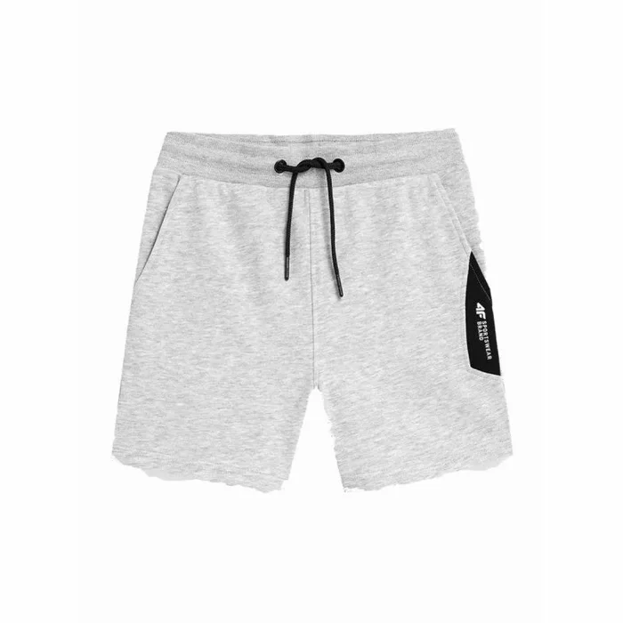 4F JUNIOR Shorts CAS M049 Color Cold Light Grey Melange Talla 158 para Hombre
