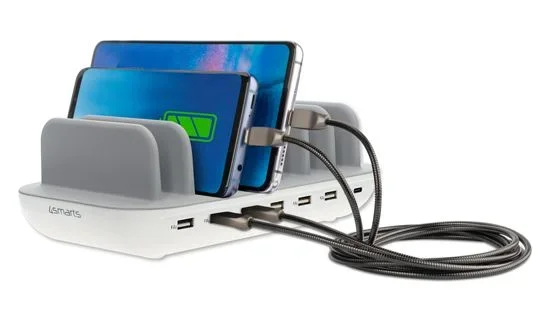 4smarts 462310 cargador de dispositivo móvil Smartphone, Tableta Gris USB