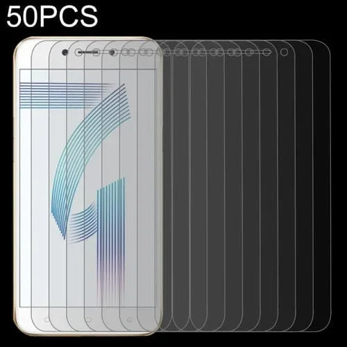 50 PCs 0.26mm 9H 2.5D Película de Vidrio Templado para Oppo A71