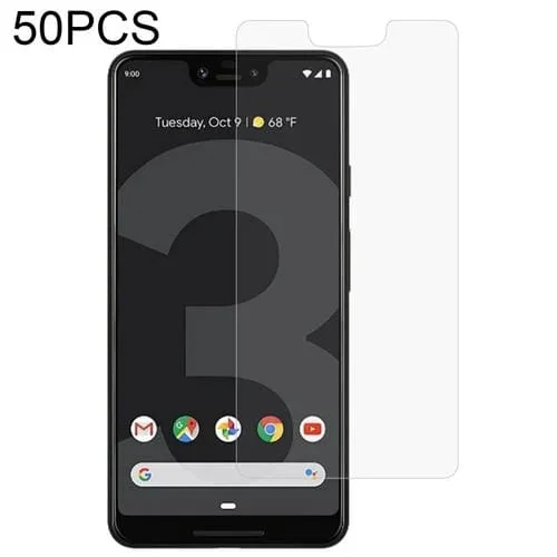 50 PCs Película Vidrio Templado Google Pixel 3 Lite XL 0.26mm 9H 2.5D