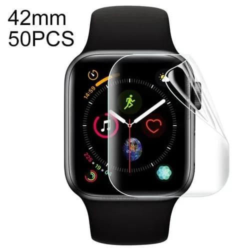 50 PCs Protector Frontal Hidrogel Suave para Apple Watch 42mm