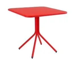 530 yard tavolo 70×70 alto rosso ragg. 3028