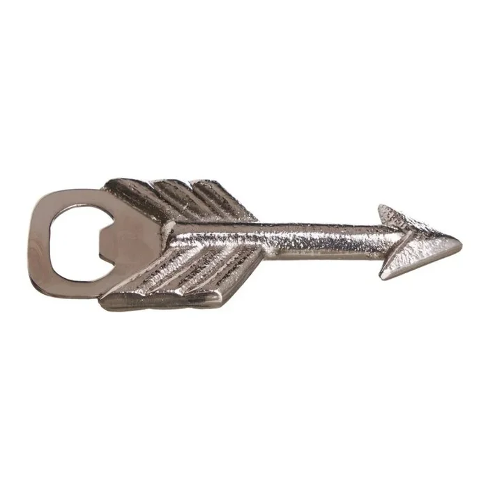 Abrebotellas flecha de latón plateado de 12 cm – LOLAhome