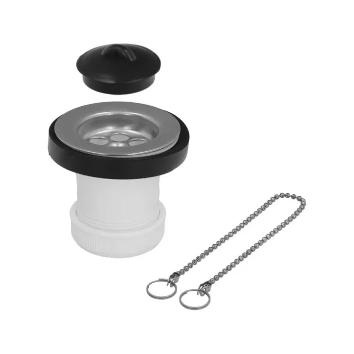 ABRISA Válvula Lavabo/Bide Con Tapa y Cadena 1 1/2″ Salida Ø 40 Mm