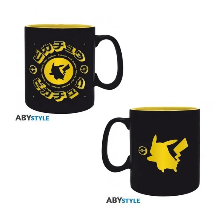 ABYSTYLE – Taza con diseño de Pikachua, color negro