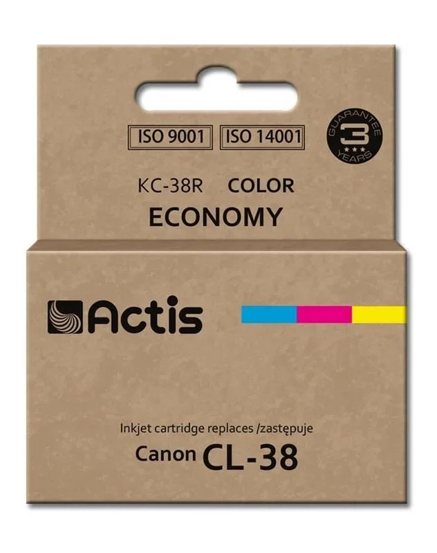 Actis Tinta KC-38R (sustituto de Canon CL-38; estándar; 12 ml; color)