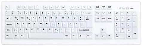 Active Key AK-C8100 RF inalámbrico QWERTZ Alemán Blanco AK-C8100, Estándar, Inalámbrico, RF inalámbrico, Interruptor de Membrana, QWERTZ, Blanco