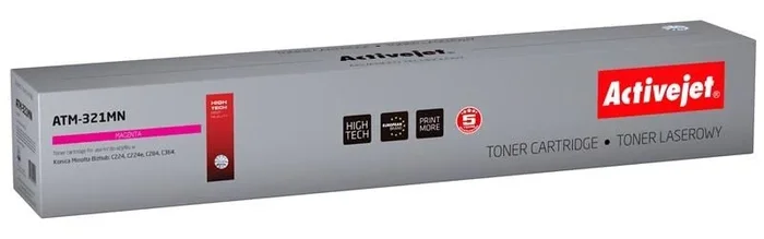Activejet Cartucho de tóner ATM-321MN (reemplazo de Konica Minolta TN321M; Supreme; 25000 páginas; rojo)