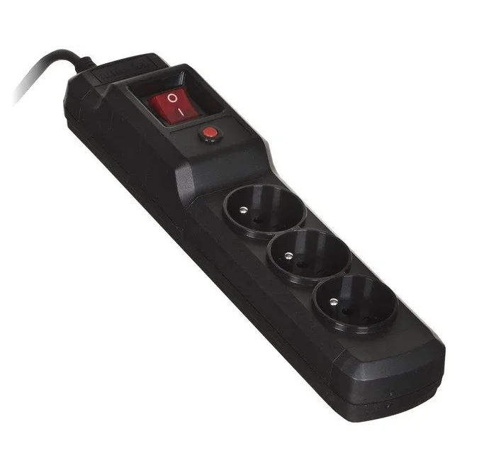 Activejet COMBO 3GN 5M base múltiple 3 salidas AC Interior Negro