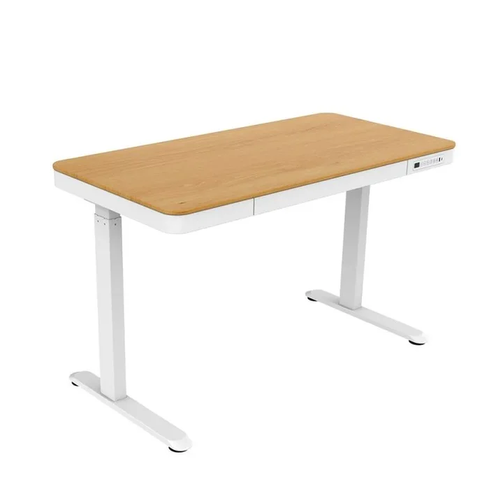 Activejet escritorio con ajuste eléctrico de altura 140×70 ET119W-C blanco/roble