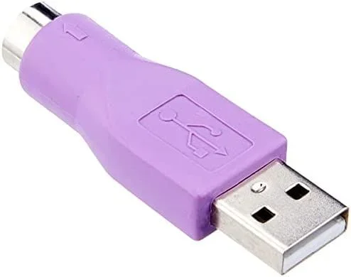 Adaptador Conversor PS/2 MiniDIN a USB para Teclado – PS/2 Hembra – USB A Macho