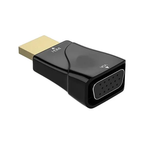 Adaptador Convertidor HDMI a VGA (Negro)