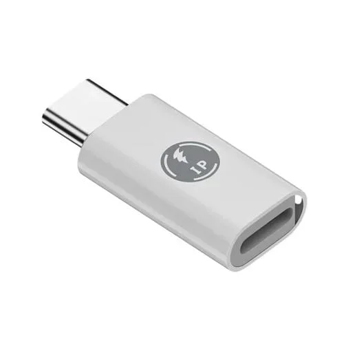 Adaptador de carga USB-C macho a hembra 8 pines ABS