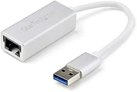 Adaptador de Red Ethernet Gigabit Externo USB 3.0 – Plateado