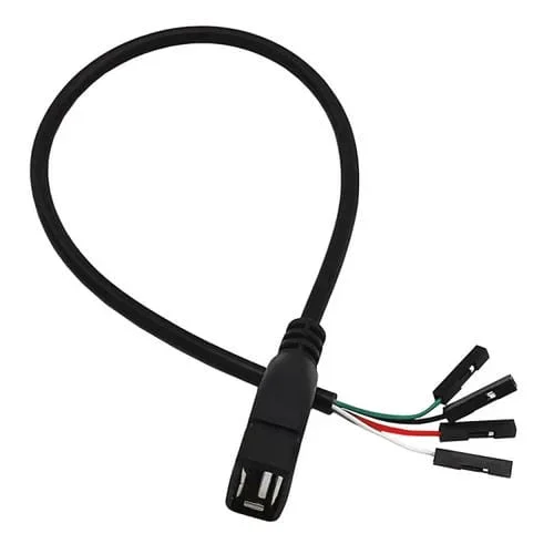 Adaptador Extensor USB 2.0 Hembra a A Hembra Junsunmay 4 Pines Dupont para Placa Base 0,3 M