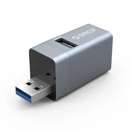 Adaptador Mini Hub USB 3 En 1 Orico Mini-U32L (Gris)