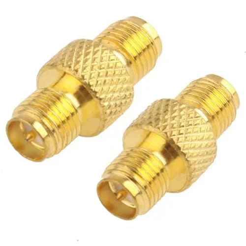 Adaptador RP-SMA a RP-SMA Chapado en Oro