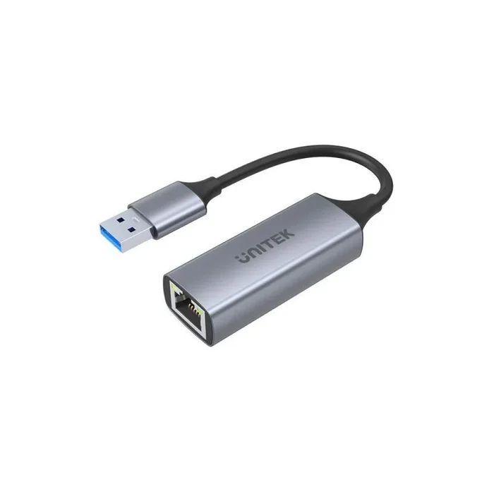 Adaptador USB a Gigabit Ethernet Unitek, USB A a RJ45 LAN Ethernet 10/100/1000 Mbps, USB 3.0, 5 Gbps, Aluminio, Cable de 12 cm, Adaptador de Red para Win, Mac, Linux, Plug & Play