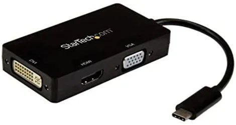 adaptador usb-c multipuertos de video – 4k 30 hz – usb tipo c a hdmi/dvi / hdmi – hub usbc,3 años