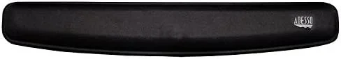 Adesso TruForm P300 descansa muñecas Espuma de memoria, Microfibra, Caucho Negro