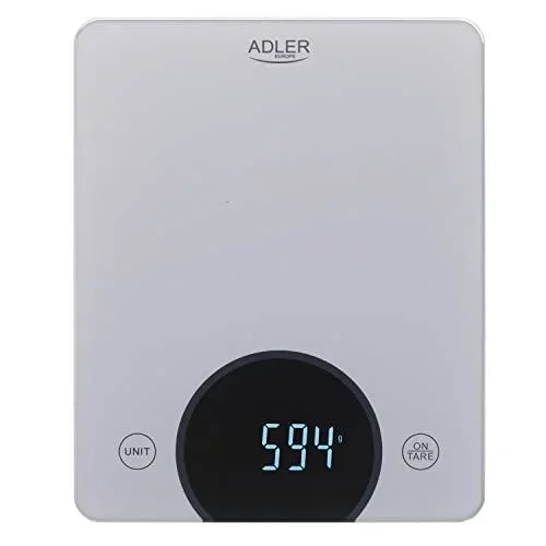 Adler AD 3173S báscula de cocina Gris Integrado Rectángulo Báscula electrónica de cocina