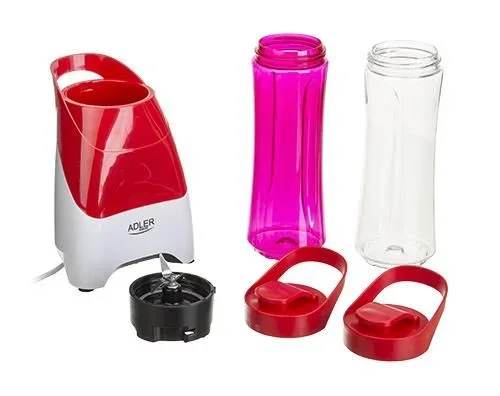 Adler AD 4054 0,6 L Batidora de vaso 250 W Rojo, Blanco