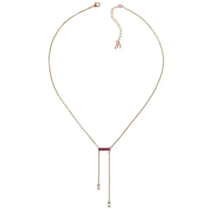 ADORE Collar Modelo Collar Rosado con Swarovski. Marca