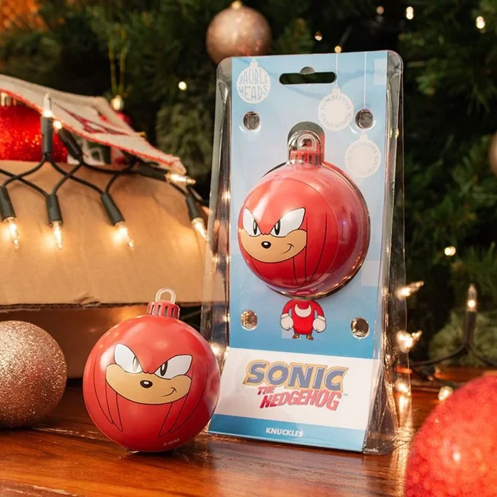 Adorno de navidad bola sonic the hedgehog knuckles