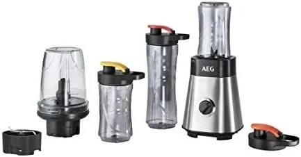 AEG SB 2900 PerfectMix 0,6 L Batidora de vaso Negro, Acero inoxidable