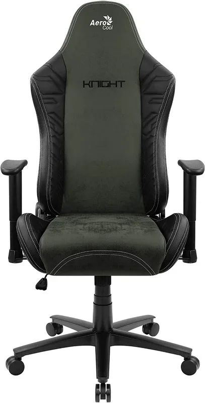 Aerocool KNIGHT AeroSuede Silla para videojuegos universal Negro, Verde