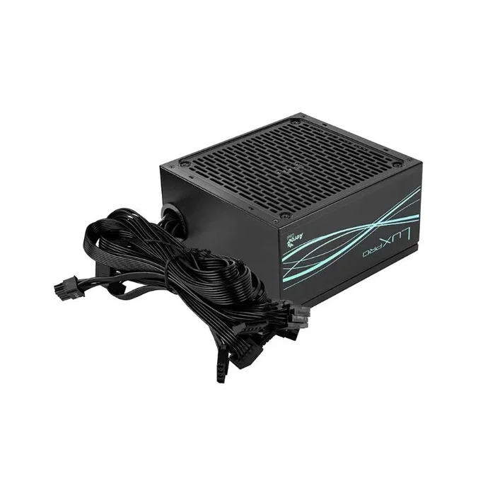 Aerocool LUXPRO850, Fuente de Alimentación 850W, Certificado 80Plus Bronze 230V EU, Eficiencia +88%, Condensadores Japoneses 105°C, Ventilador APFC 14cm FDB, ATX 3.0 y PCIe 5.0, 5 Años Garantía, Negro
