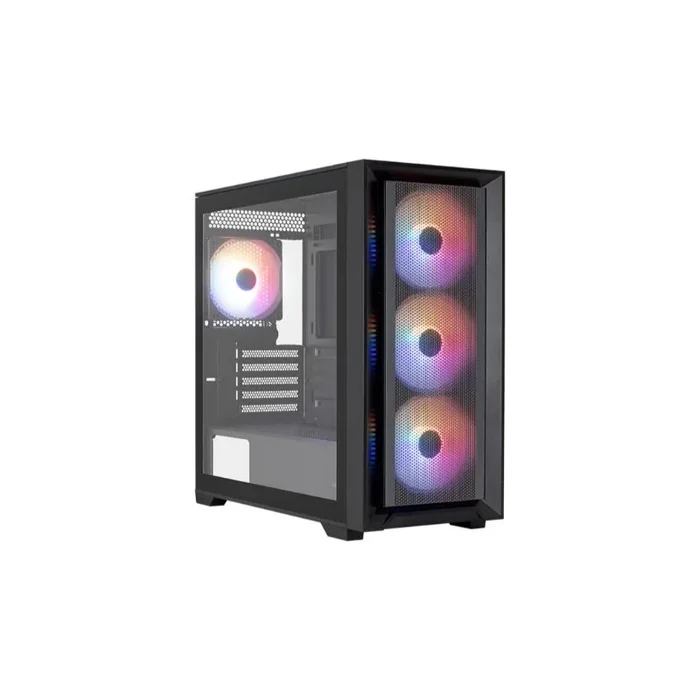 Aerocool Tern Mini, Caja PC Micro ATX, 4X Ventiladores FRGB 120mm, Ventana Completa Vidrio Templado, Frontal Mesh, Soporte Refrigeración Líquida 360mm, Filtros Antipolvo Magnéticos, 2X USB 3.0, Negro