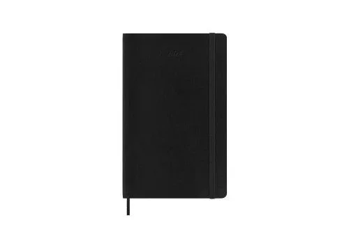 Agenda 2024 tapa blanda 12 meses diaria l (13 x 21 cm) negra moleskine dsb12dc3y24