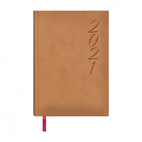 Agenda brasilia día página 15 x 21 cm. color cámel dohe