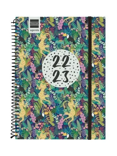 Agenda escolar 2022-2023 secundaria 1/4 semana vista horizontal panter finocam 634203623