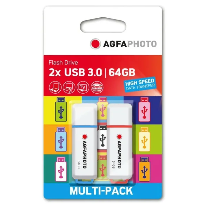 Agfaphoto usb 3.2 gen 1 64gb color mix mp2