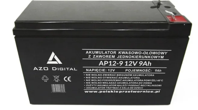 Akumulator vrla agm bezobsługowy ap12-9 12v 9ah