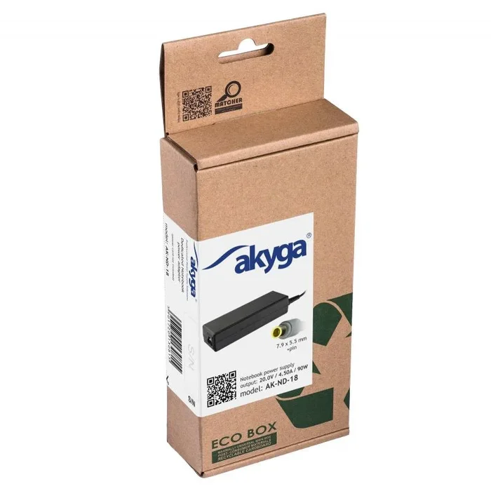 Akyga – Cable de alimentación de Repuesto para Notebook IBM o Lenovo Notebook, 20 V, 4,5 A, 90 W, 7,9 x 5,5 mm, con Pin