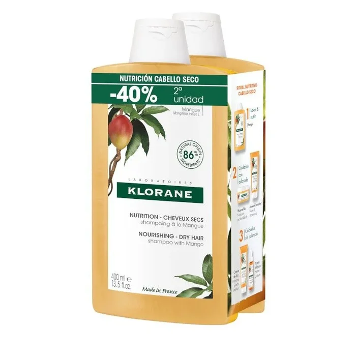 Al mango champú nutritivo para cabello seco duo 2 x 400 ml