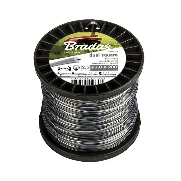 Alambre plastificado con cortador y abrazadera para plantas, Bradas, modelo ZRK24100S, uso en jardinería, sujeción flexible y resistente, 100 metros, reutilizable