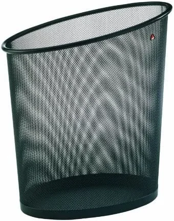 Alba MESHCORB N papelera 18 L Plaza Acero Negro