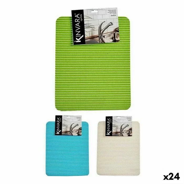 Alfombrilla antideslizante 32 x 40 cm plástico (24 unidades)