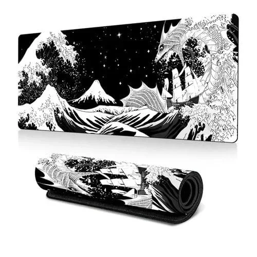 Alfombrilla de Ratón Big Wave N.º 4 300 x 700 x 3 mm Goma Antideslizante para Juegos