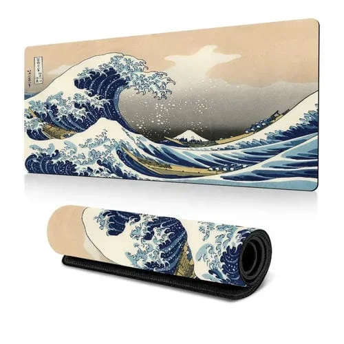Alfombrilla de Ratón para Juegos Big Wave 300 x 800 x 2 mm de Goma Antideslizante (N.º 25)