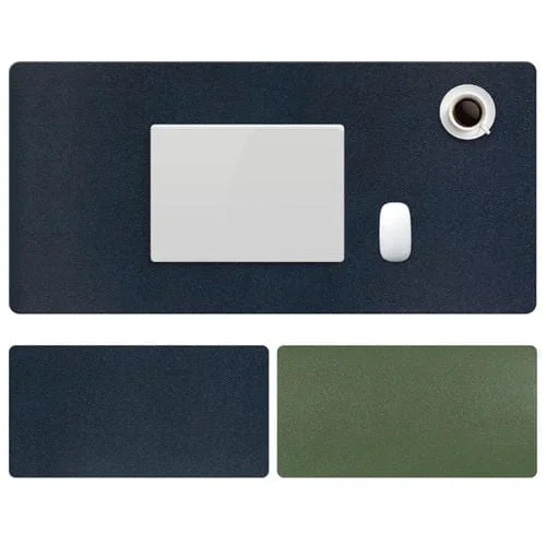 Alfombrilla de Ratón Zd02 PU Doble Cara 100 x 44 cm (Royal Blue + Ejército Verde)