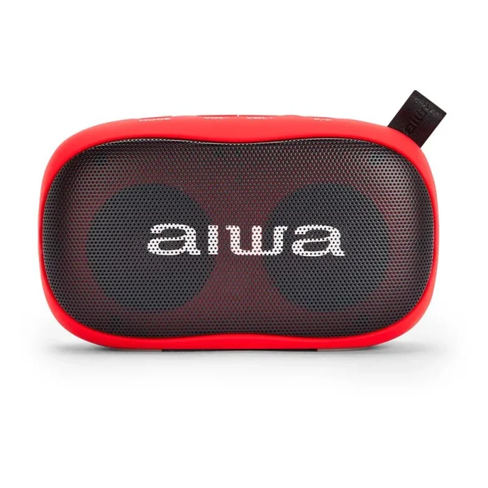 Altavoz bluetooth aiwa bs-110 red bt 5.0 micro integrado 2x5w rms lector usb/microsd bateria 1200mah